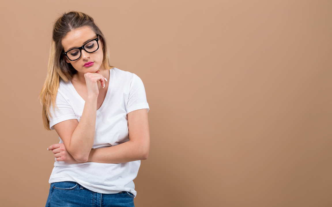 Worried young woman